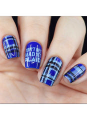 Pretty In Plaid 3 - Uber Chic Stamping Plate