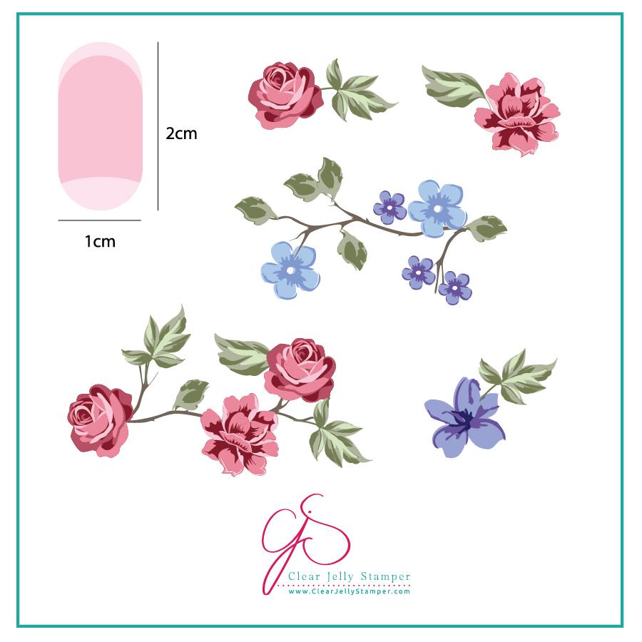Renaissance Rose (CJS-05) - CJS Small Stamping Plate Main image