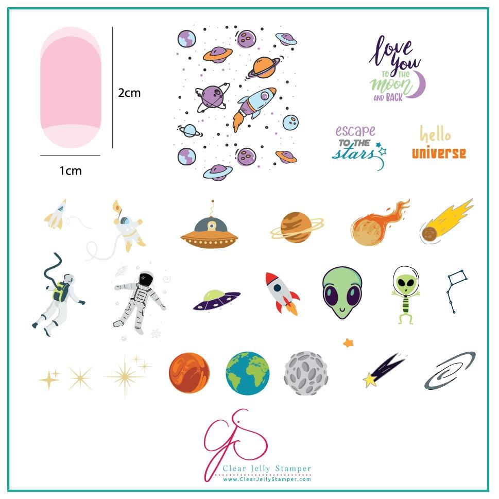 Hello Universe (CjS-161) - CJS Medium Stamping Plate Main image