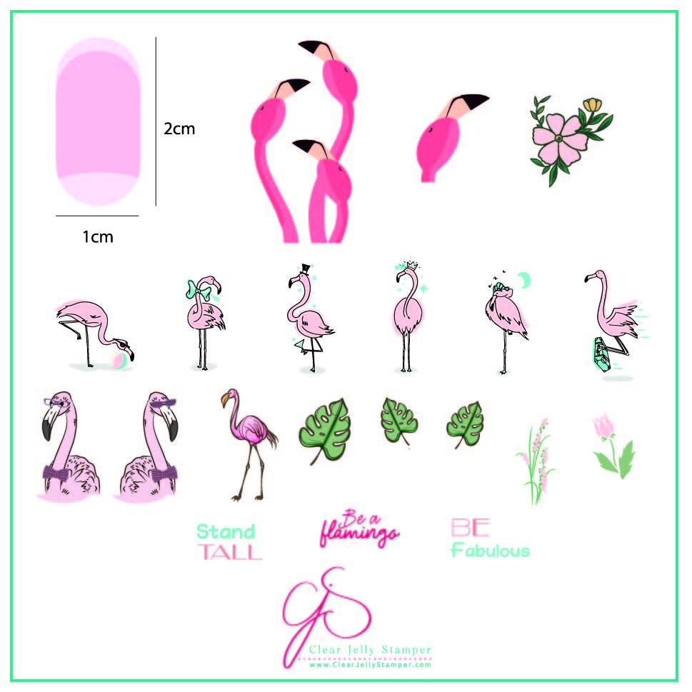 Lil Flamingo (CjS-93) - CJS Medium Stamping Plate