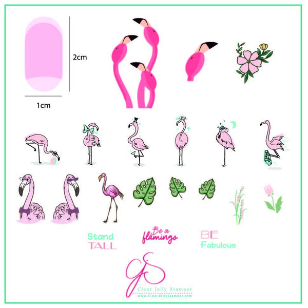 Lil Flamingo (CjS-93) - CJS Medium Stamping Plate