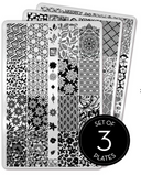 Just for Claws - Uber Chic Stamping Plate Collection of 3