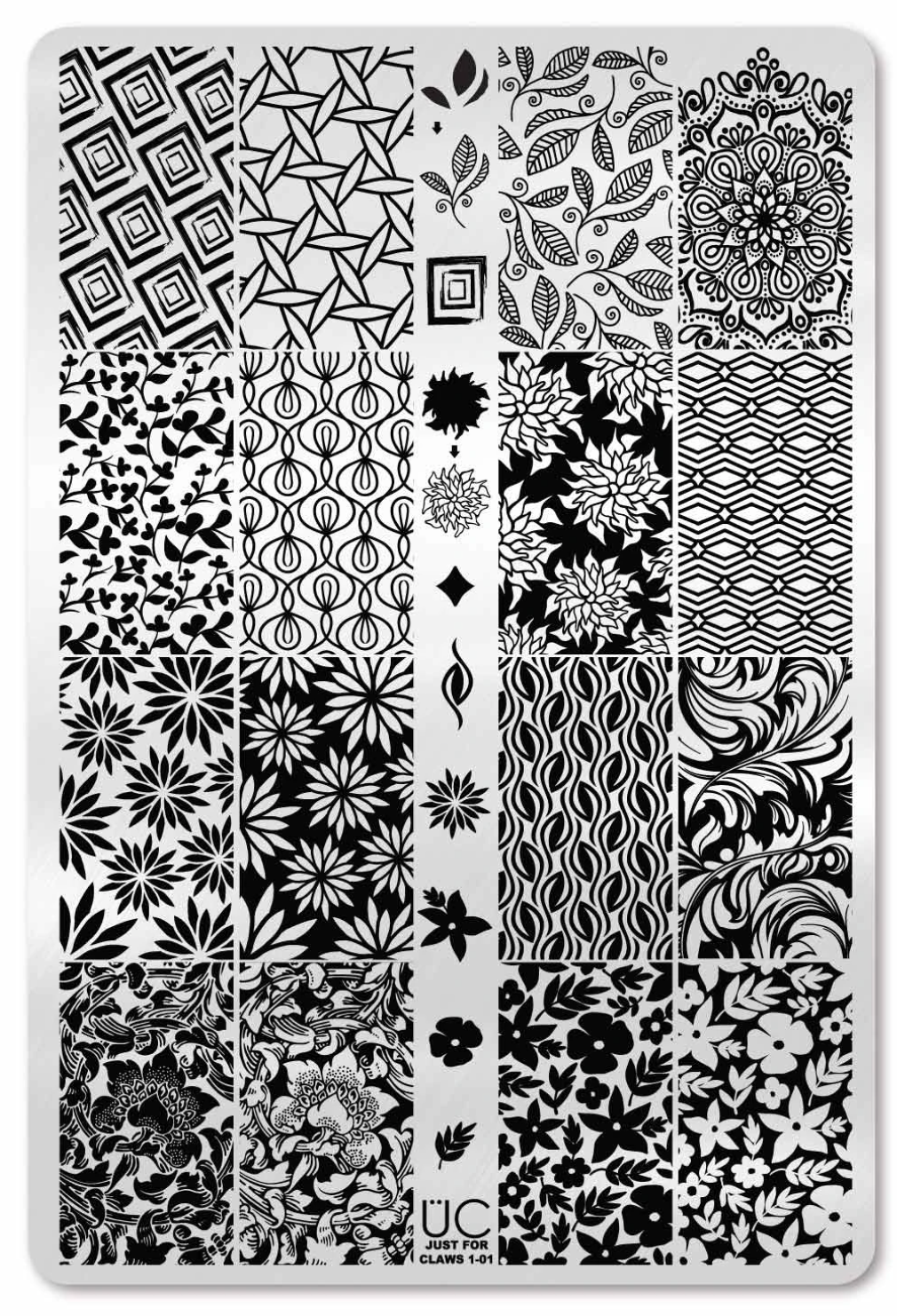 Just for Claws - Uber Chic Stamping Plate Collection of 3