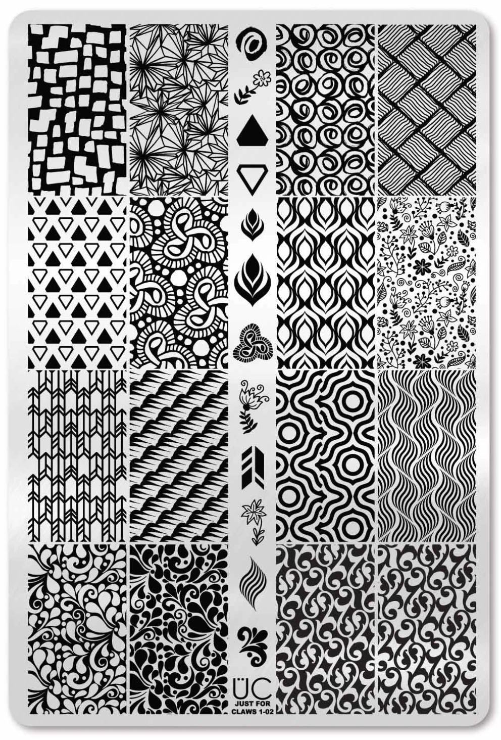 Just for Claws - Uber Chic Stamping Plate Collection of 3