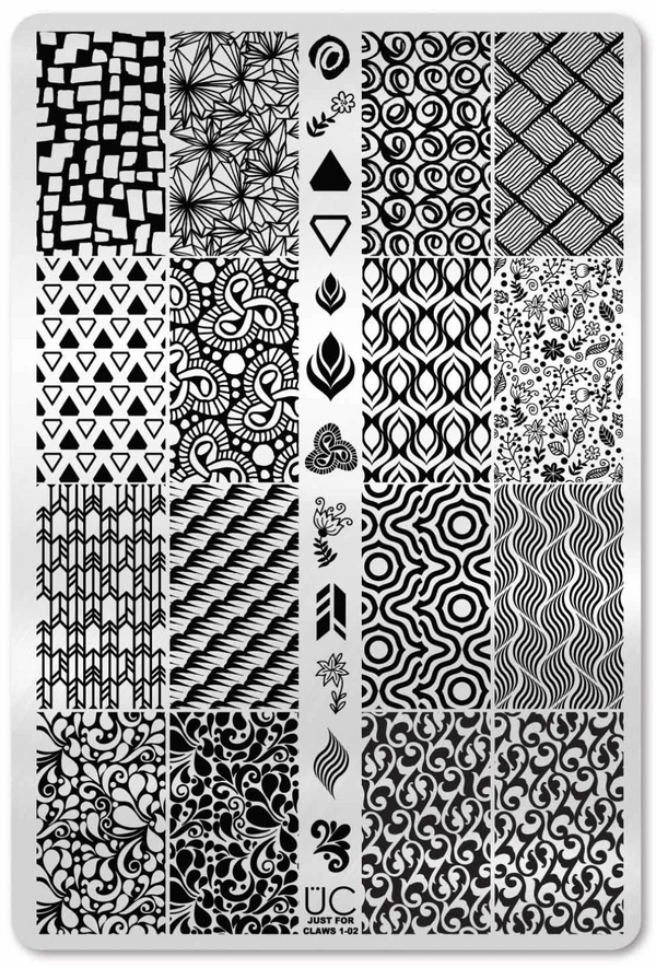 Just for Claws - Uber Chic Stamping Plate Collection of 3