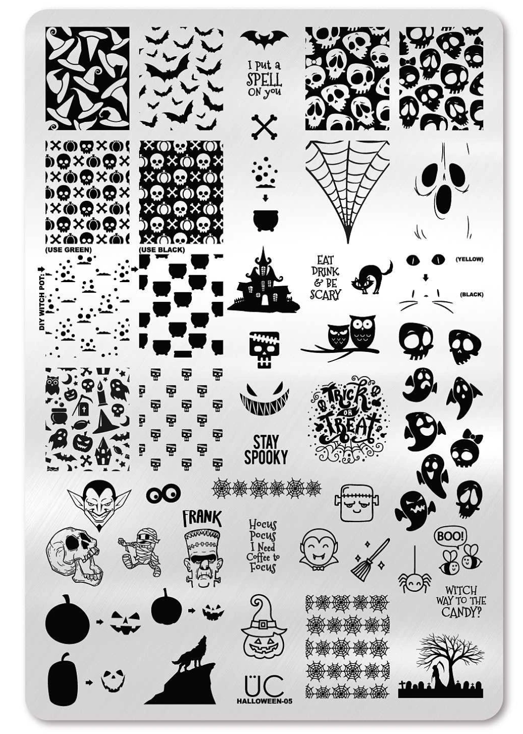 Halloween 5 - Uber Chic Stamping Plate Main image