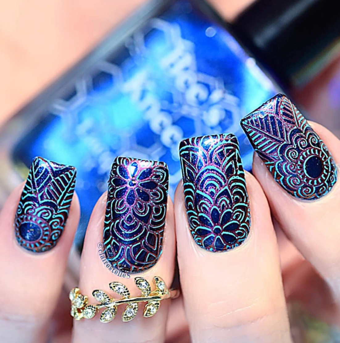 Radiate Love - Uber Chic Nail Stamping Plate