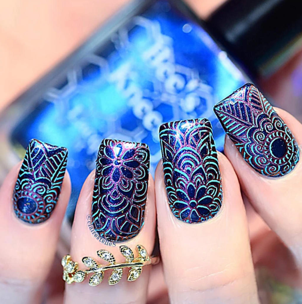 Radiate Love - Uber Chic Nail Stamping Plate