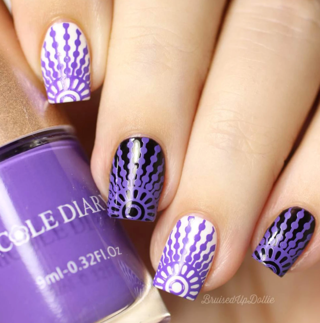 Radiate Love - Uber Chic Nail Stamping Plate