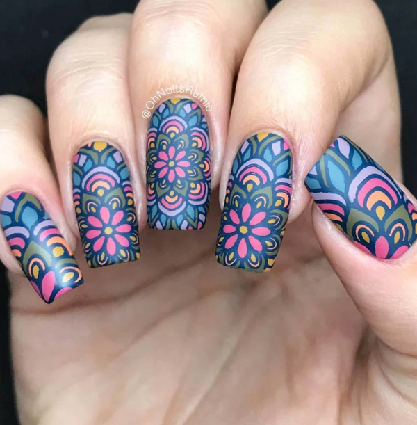 Radiate Love - Uber Chic Nail Stamping Plate