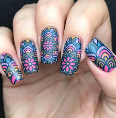 Radiate Love - Uber Chic Nail Stamping Plate