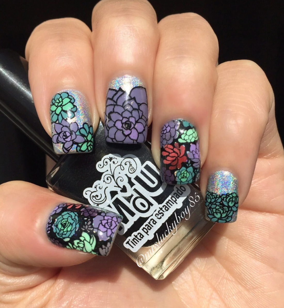 Succulents - Uber Chic Mini Stamping Plate