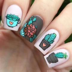 Succulents - Uber Chic Mini Stamping Plate