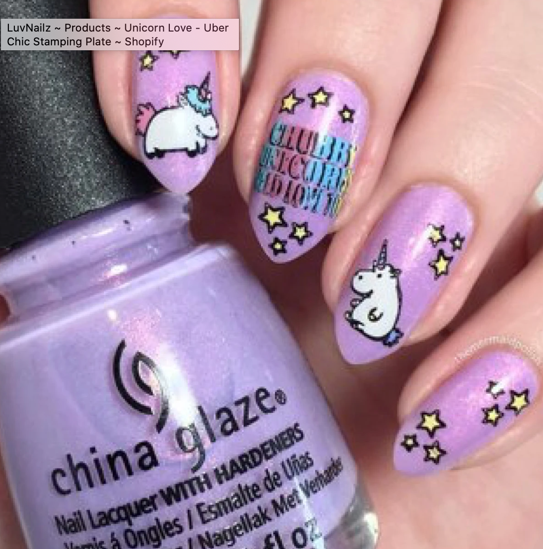 Unicorn Love - Uber Chic Stamping Plate