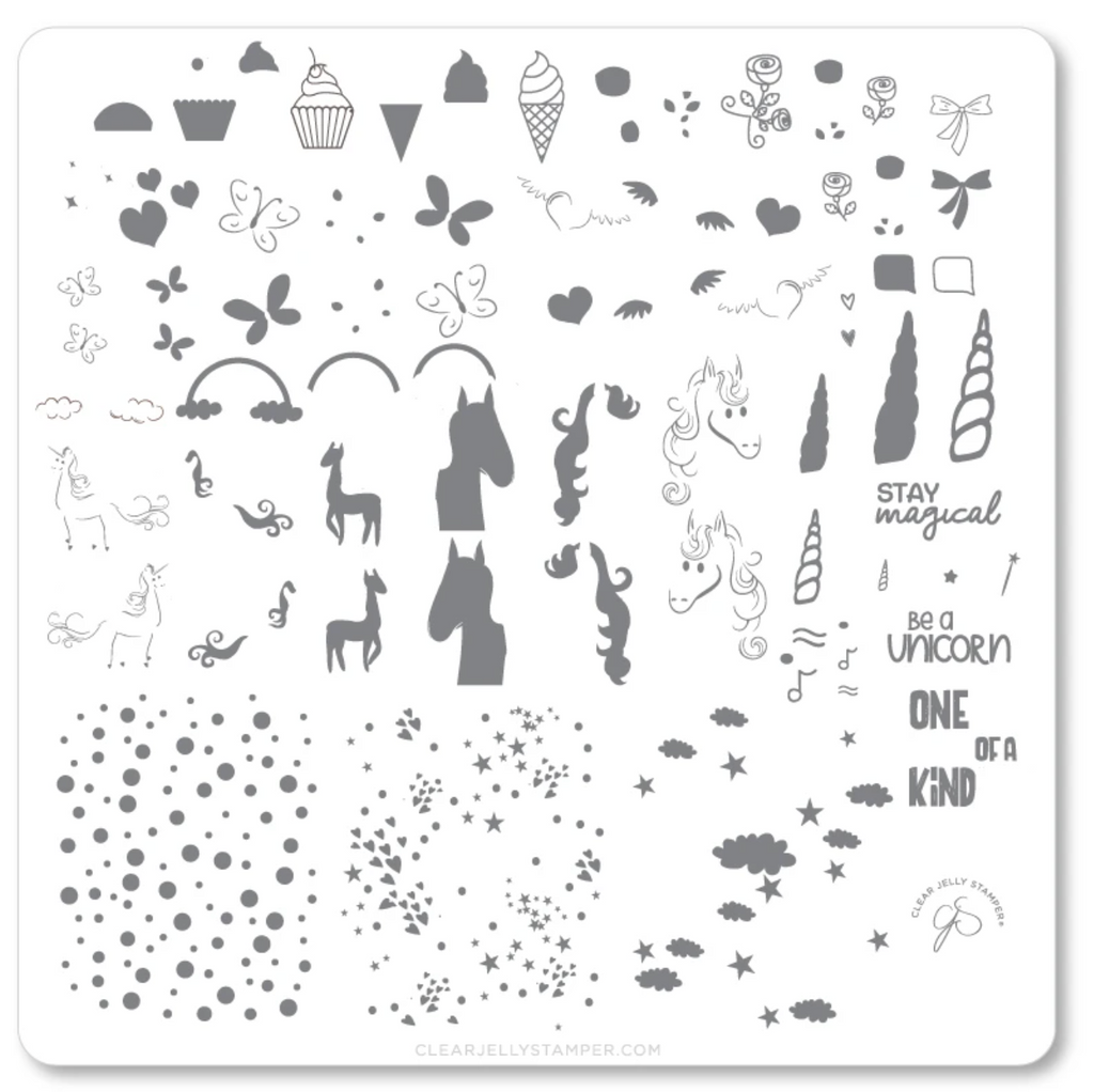 Lil Unicorn (CjS-94) - CJS Medium Stamping Plate