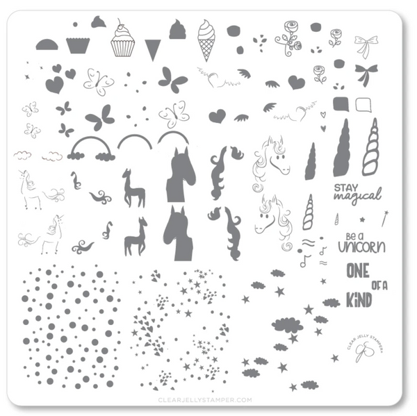 Lil Unicorn (CjS-94) - CJS Medium Stamping Plate