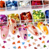 Glitter Kit Sets with 12 Different Gitters - Leaves