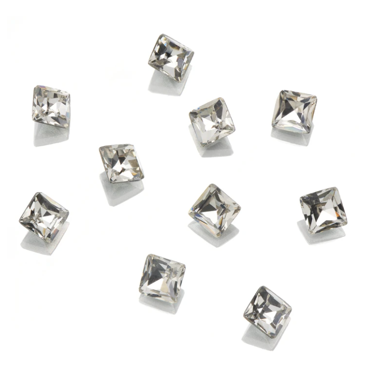 Genuine Crystal Rhinestones - Square Crystal Clear 4mm Main image