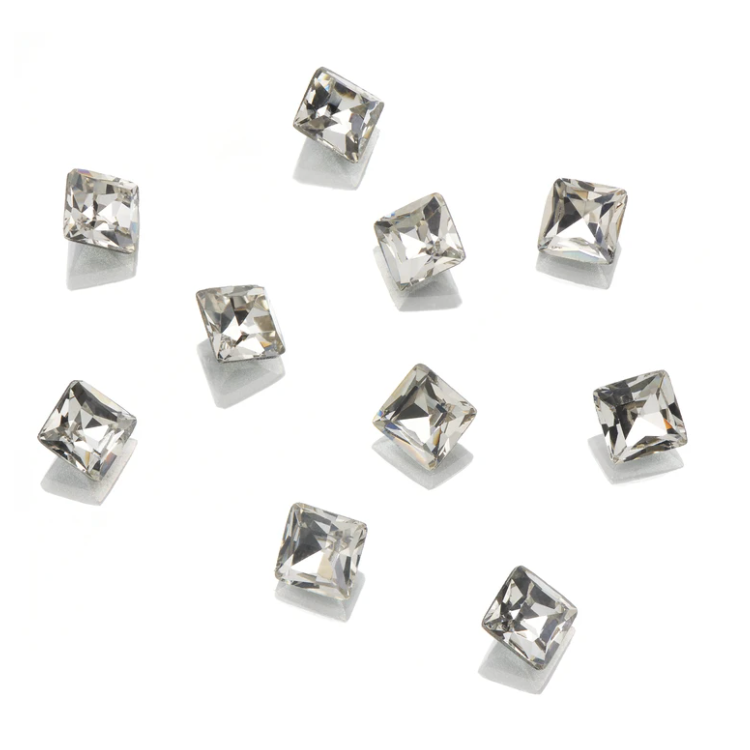 Genuine Crystal Rhinestones - Square Crystal Clear 4mm