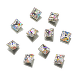 Genuine Crystal Rhinestones - AB Square  4mm
