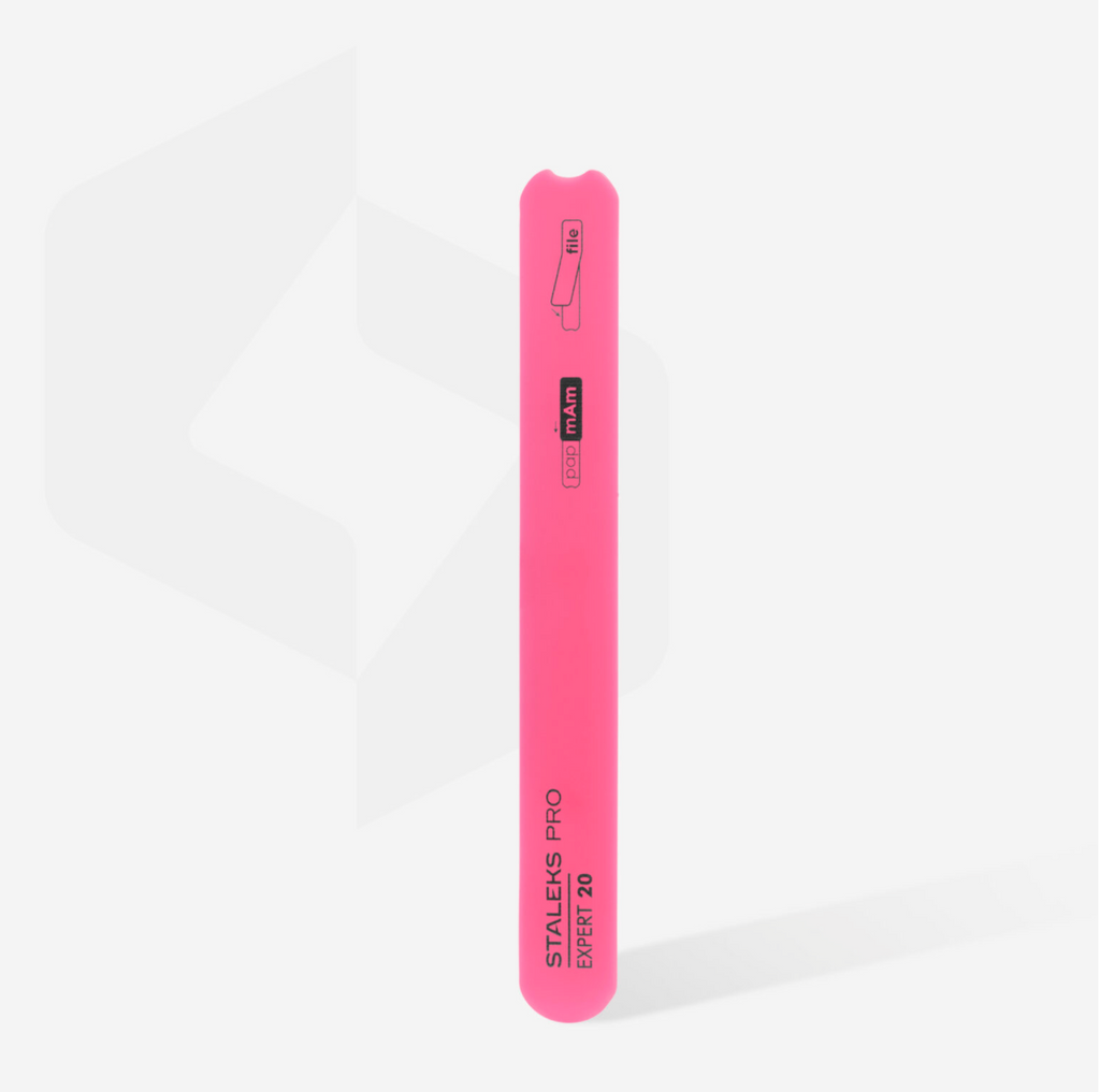 Beveled Straight Plastic Nail File Base - Expert 20 - SPBE-20