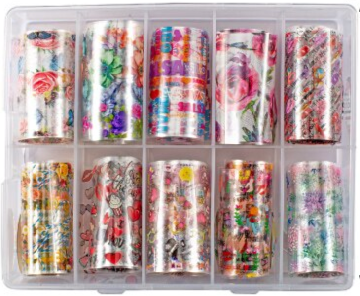 Lipstick and Kisses 10 Piece Foil Set Main image