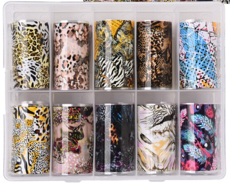 Animal Print Mashup 10 Piece Foil Set Main image
