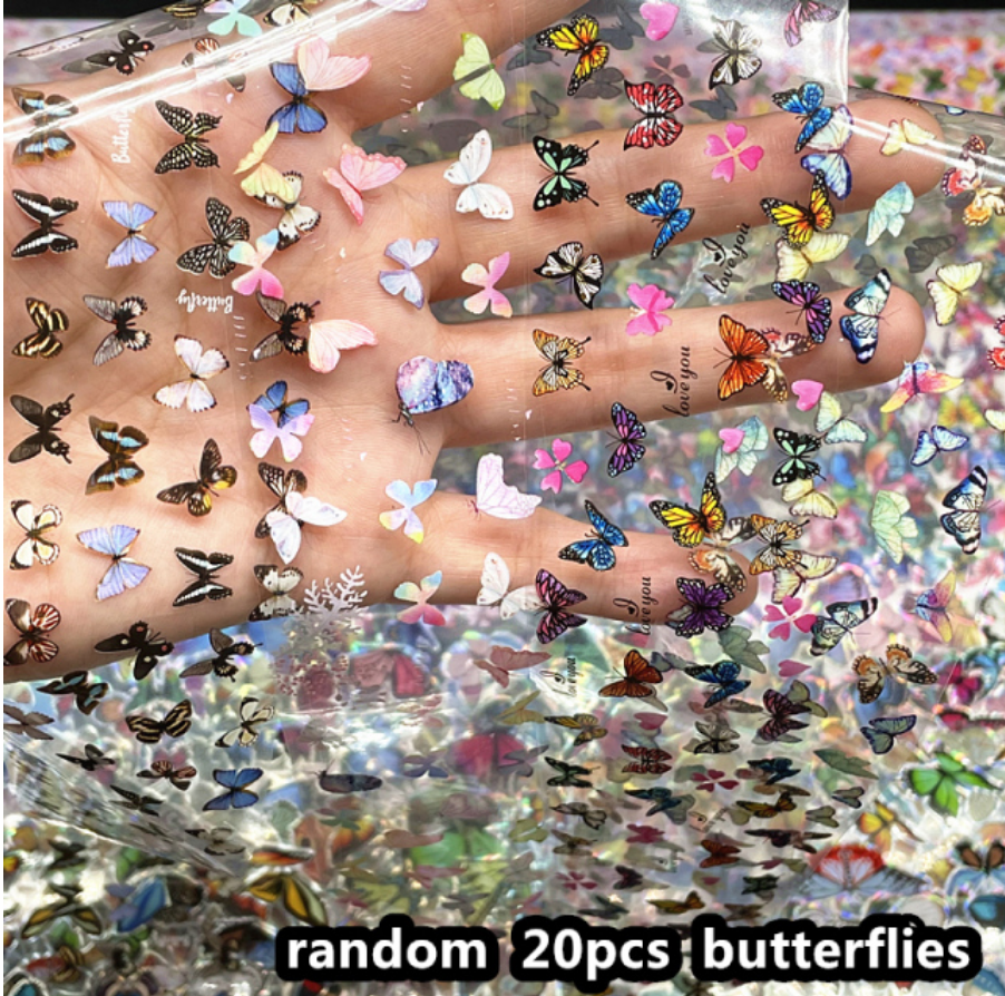 20 Piece Foil Sampler - Butterflies Main image