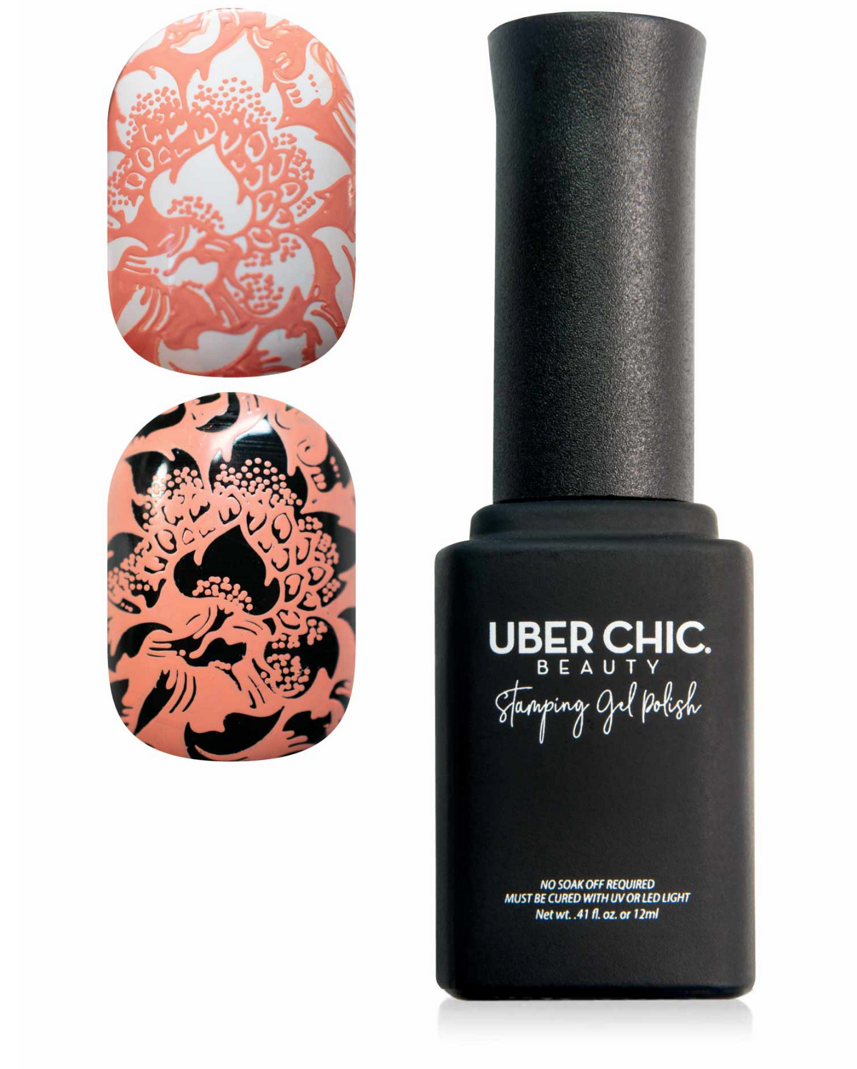 Peach Bellini - Stamping Gel Polish - Uber Chic 12ml