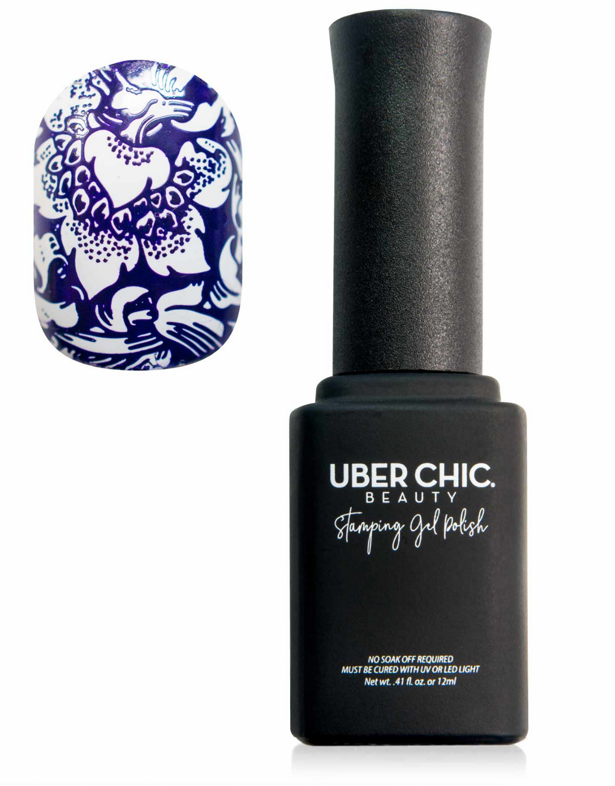 Purple Waves - Stamping Gel Polish - Uber Chic 12ml Main image