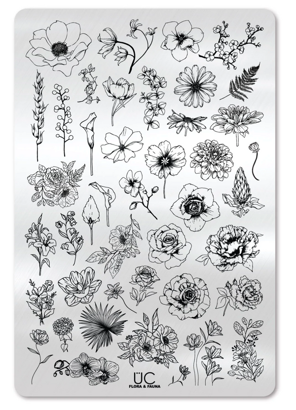 Flora & Fauna - Uber Chic Stamping Plate