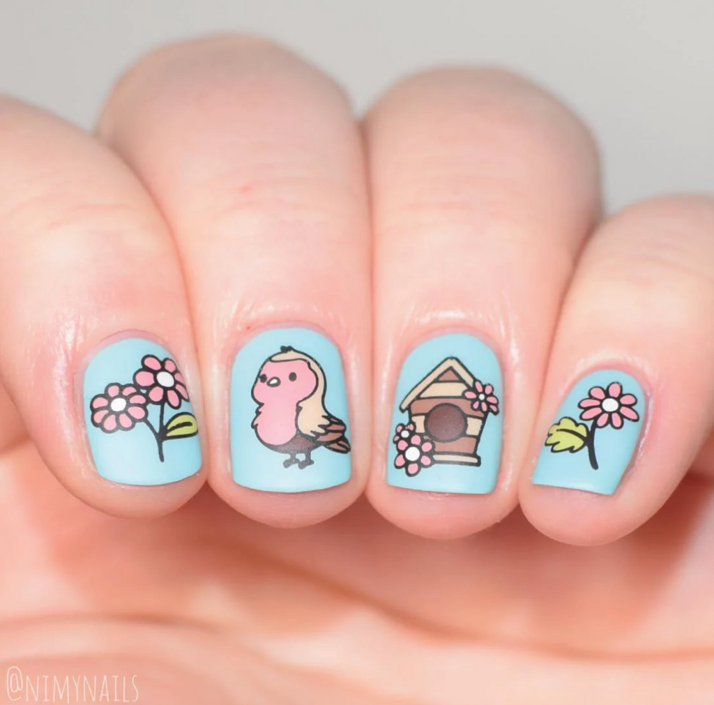 Hello Spring  - Uber Chic Stamping Plate