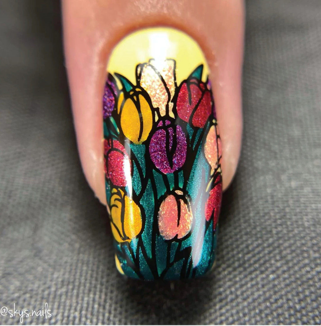 Hello Spring  - Uber Chic Stamping Plate