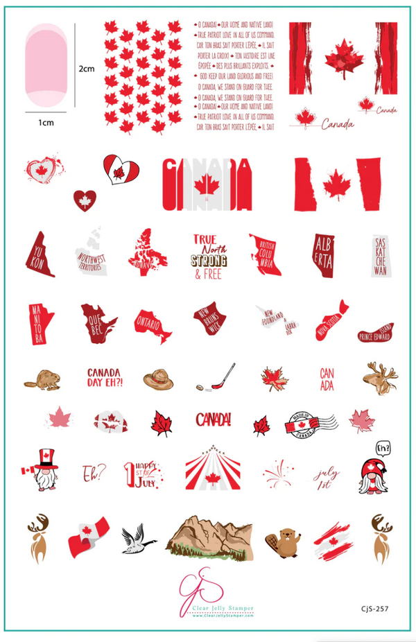 Canada Day (CjS-257) - Clear Jelly Stamping Plate