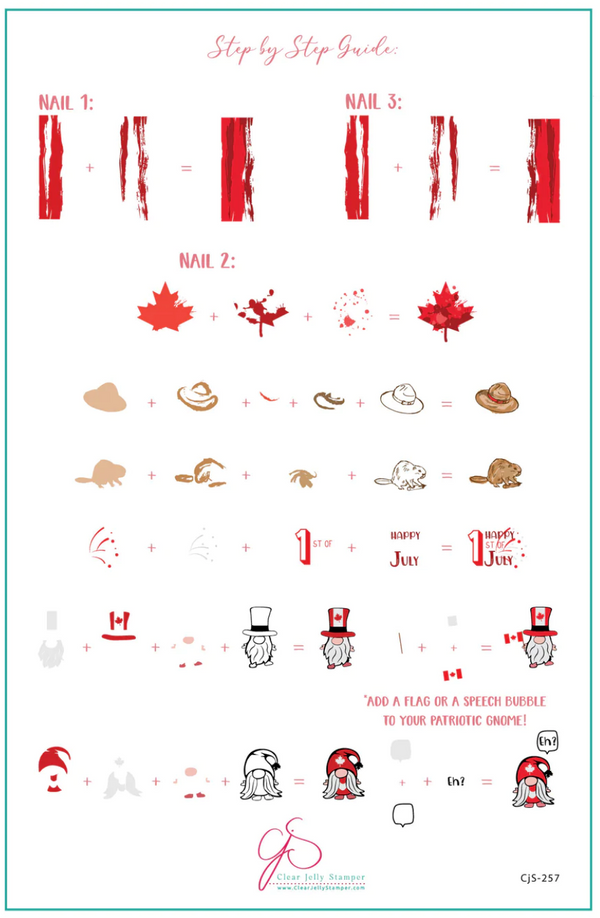 Canada Day (CjS-257) - Clear Jelly Stamping Plate