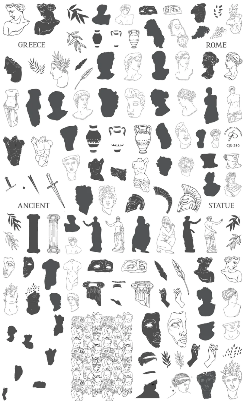 The Statue (CjS-250) - Clear Jelly Stamping Plate