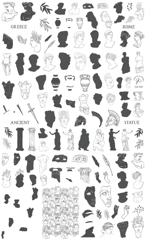 The Statue (CjS-250) - Clear Jelly Stamping Plate