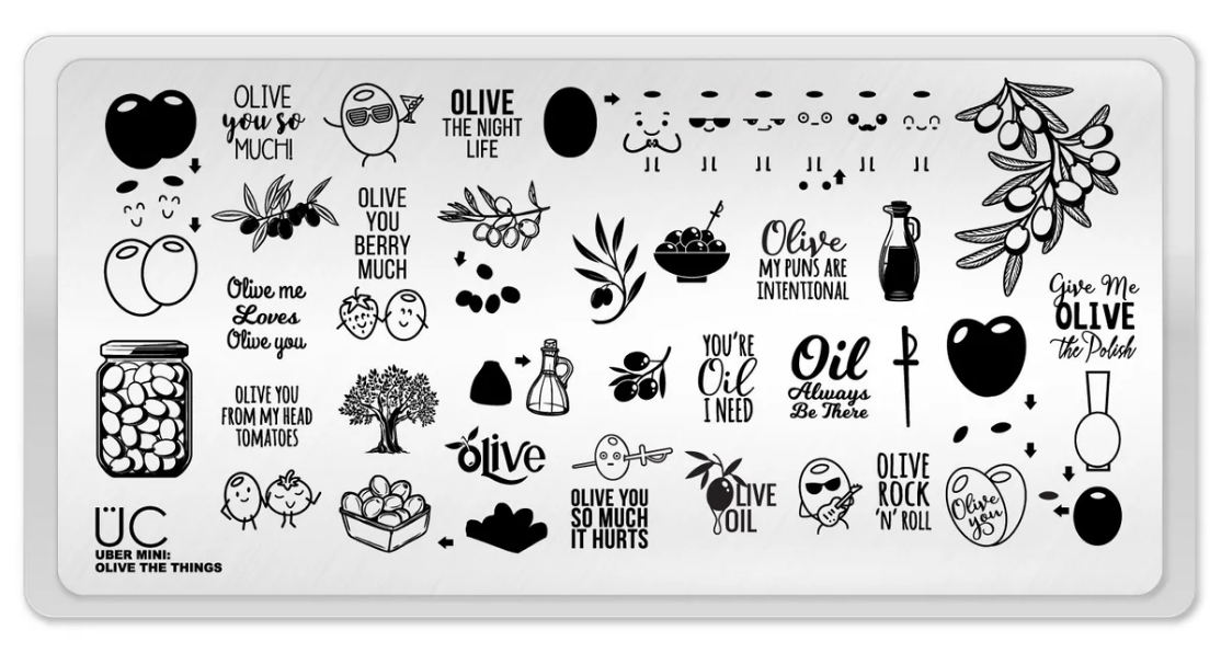 Olive the Things - Uber Chic Mini Stamping Plate Main image
