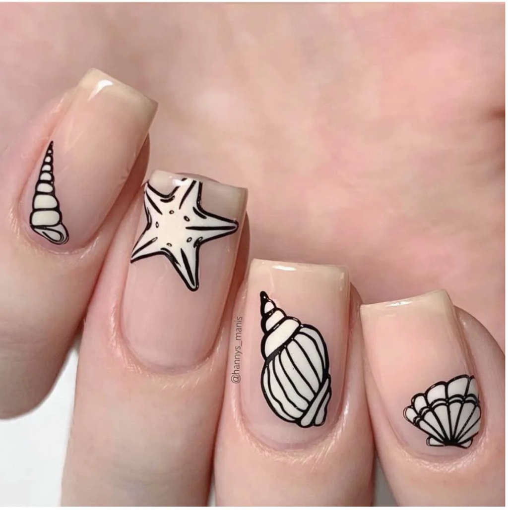 Seashells Aplenty- Uber Chic Mini Stamping Plate
