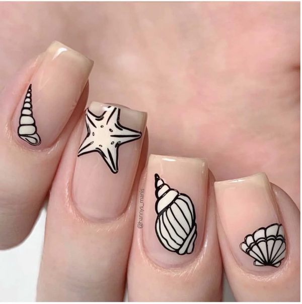 Seashells Aplenty- Uber Chic Mini Stamping Plate