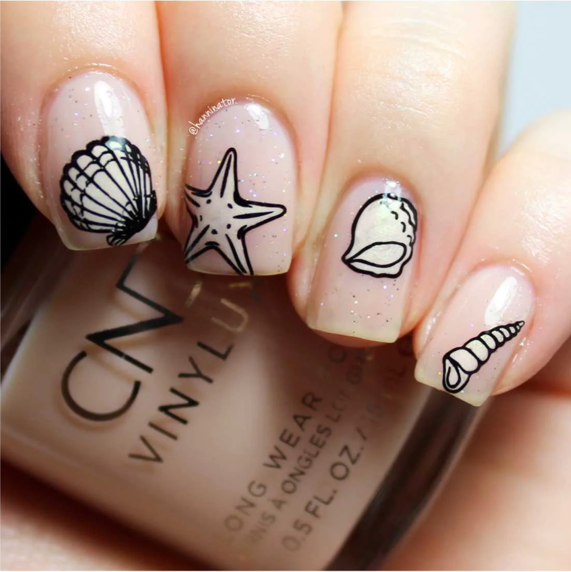 Seashells Aplenty- Uber Chic Mini Stamping Plate