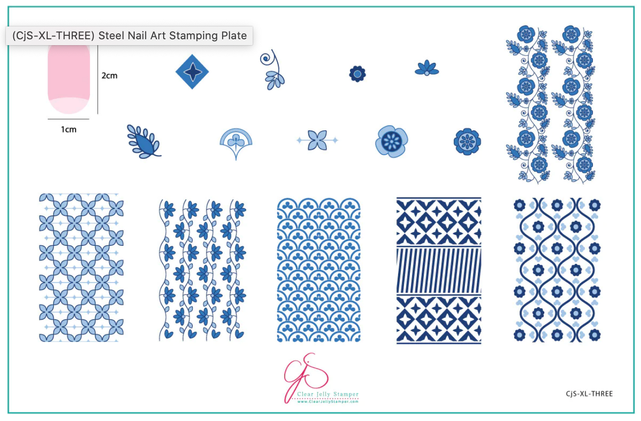 XL THREE (CjS-XL-THREE) - Clear Jelly Stamping Plate Secondary image