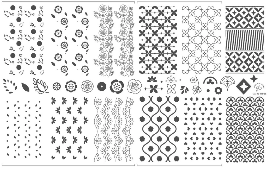 XL THREE (CjS-XL-THREE) - Clear Jelly Stamping Plate