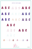 Alphabet - Party (CjS-230) - Clear Jelly Stamping Plate