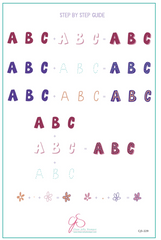 Alphabet - Party (CjS-230) - Clear Jelly Stamping Plate