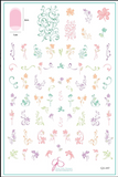 Delicate Watercolor Floral, Swirl & Flourishes 1 (CJS-247)- Clear Jelly Stamping Plate