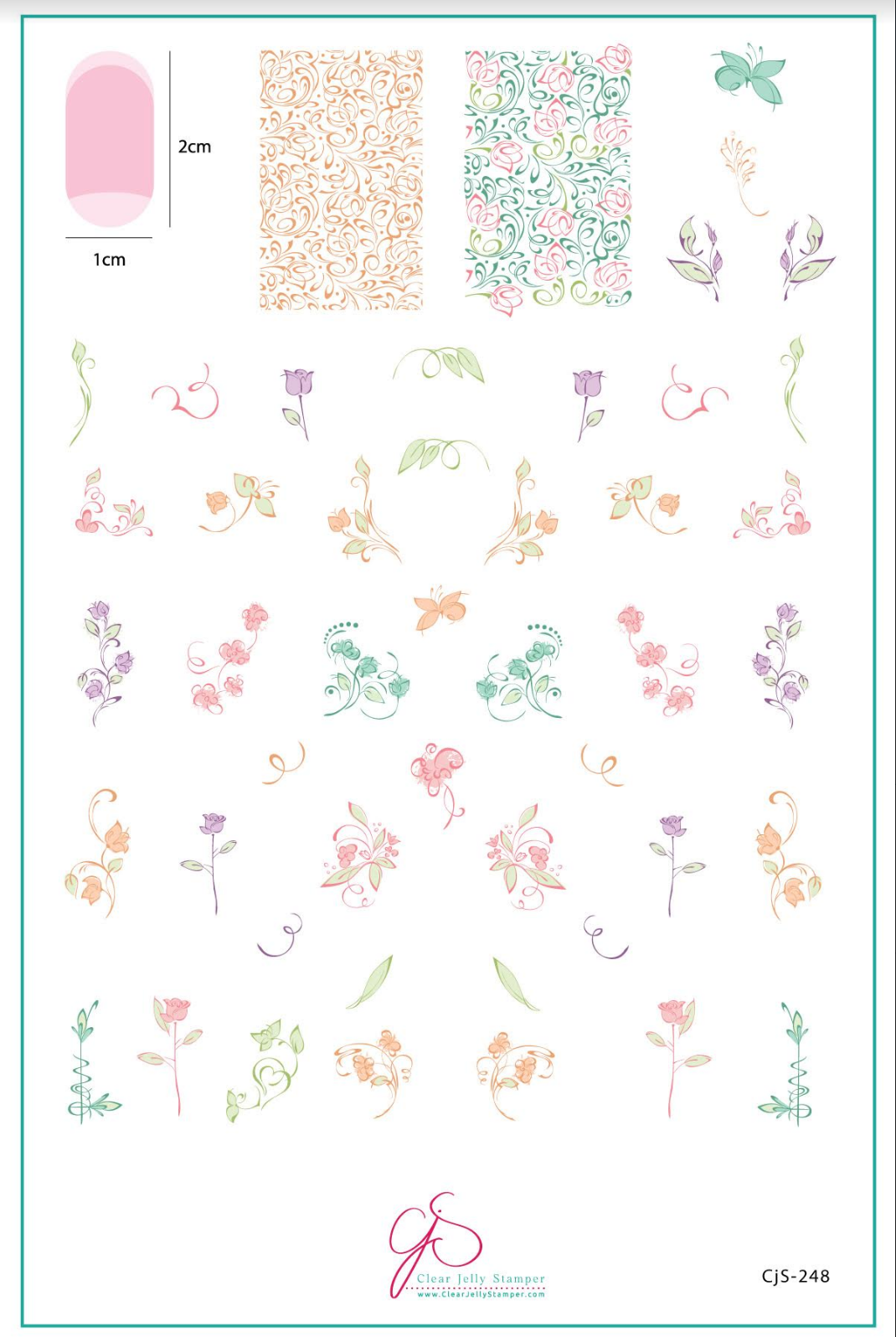Vine & Dandy (CJS-248)- Clear Jelly Stamping Plate