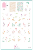 Delicate Watercolor Floral, Swirl & Flourishes 2 (CJS-248)- Clear Jelly Stamping Plate