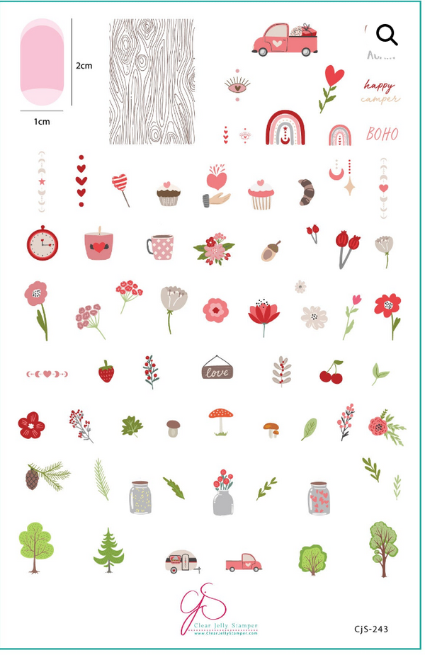 On The Road Again (CJS-243) - Clear Jelly Stamping Plate