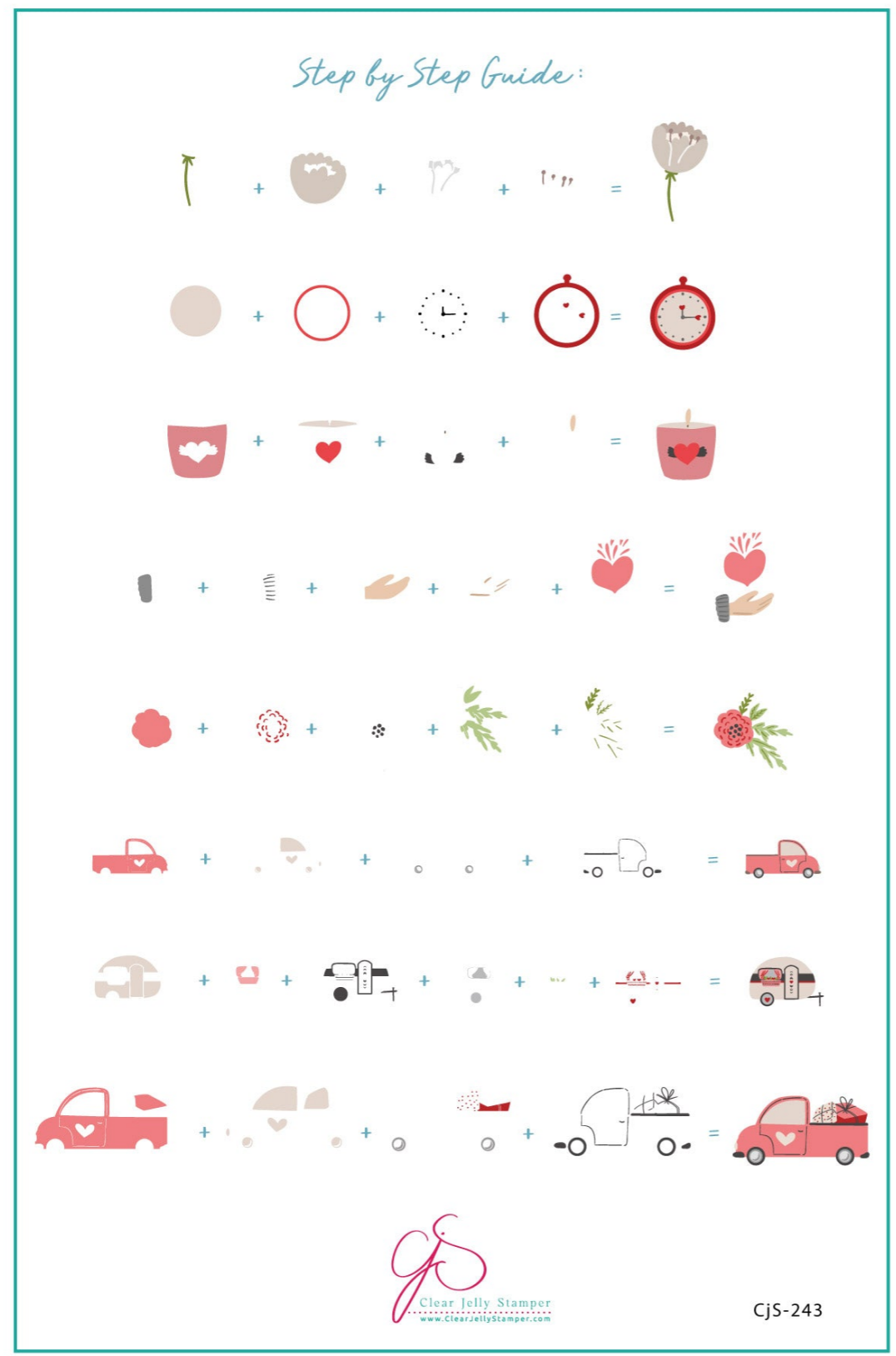 On The Road Again (CJS-243) - Clear Jelly Stamping Plate